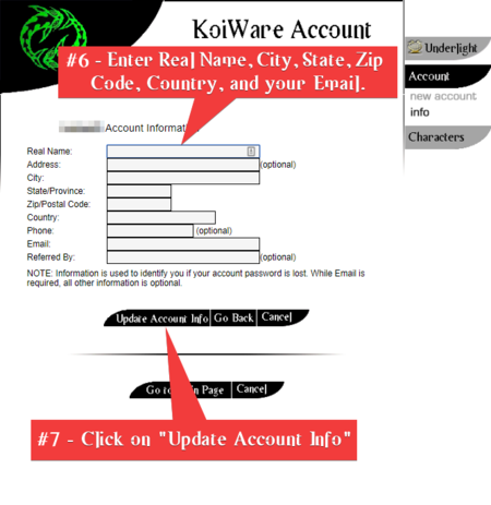 Create KoiWare Account